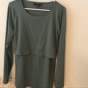 Pea in Pod Long Sleeve Nursing Shirt